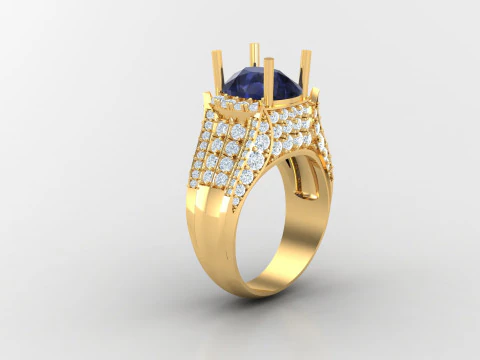 Man Ring Cad File Printing 3D Print Model