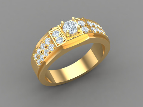 Man Ring Cad File Printing 3D 打印模型