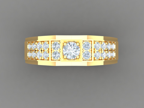 Man Ring Cad File Printing Modelo de impresión 3D