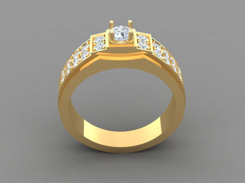 Man Ring Cad File Printing 3D Print Model