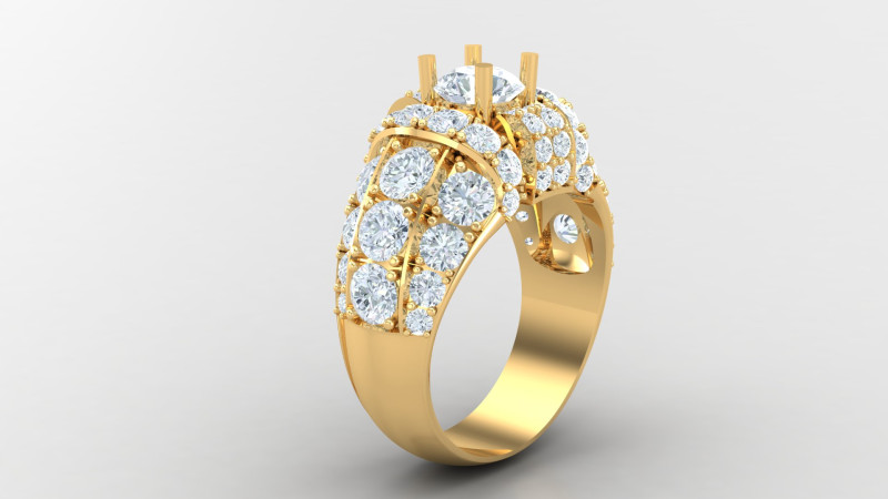 Man Ring Cad File Printing Modelo de impresión 3D .c4d .max .obj .3ds .fbx .stl .blend 