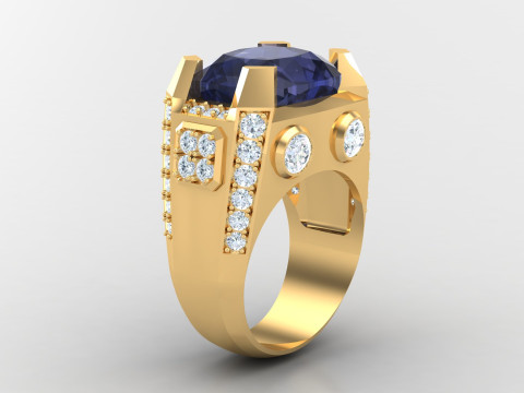 Man Ring Cad File Printing 3D 打印模型