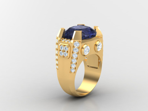 Man Ring Cad File Printing 3D Print Model