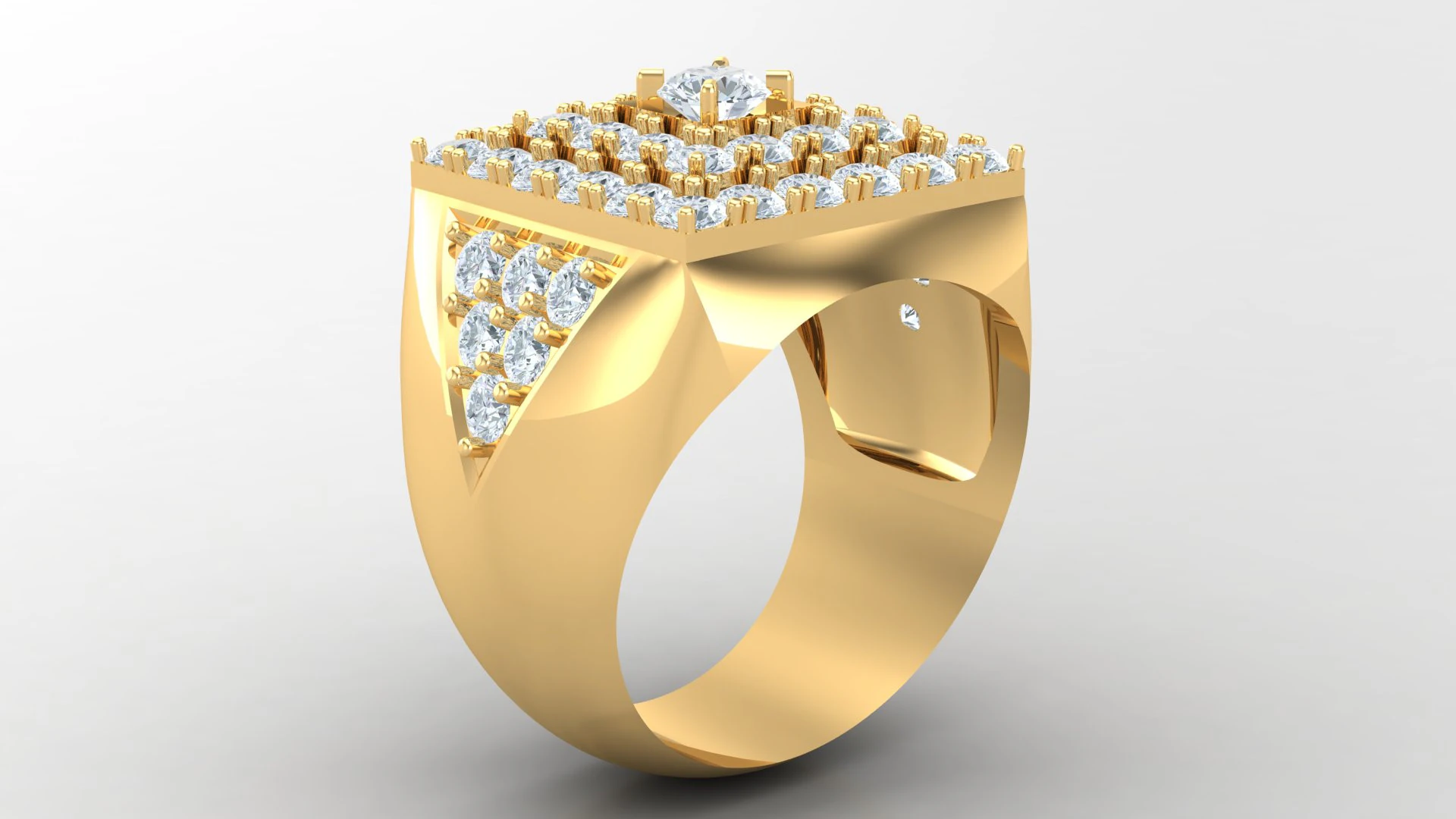 Man Ring Cad File Printing 3D Print Model .c4d .max .obj .3ds .fbx .stl .blend 