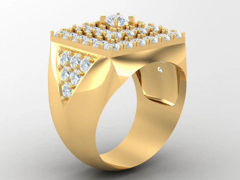 Man Ring Cad File Printing 3D Print Model