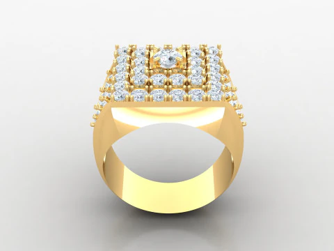 Man Ring Cad File Printing 3D Print Model