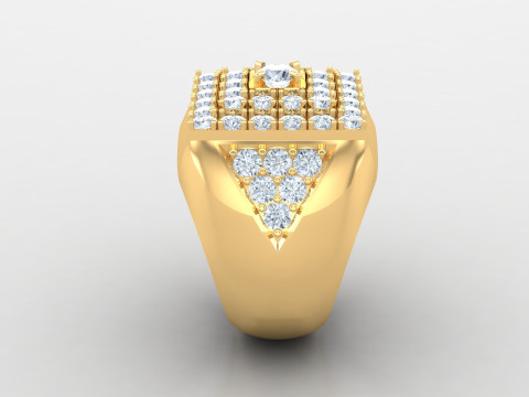 Man Ring Cad File Printing Modello di stampa 3D