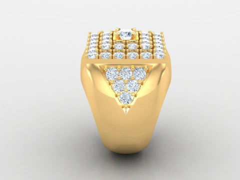 Man Ring Cad File Printing 3D Print Model