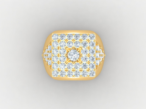 Man Ring Cad File Printing Modello di stampa 3D