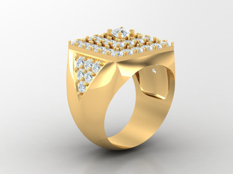 Man Ring Cad File Printing Modello di stampa 3D