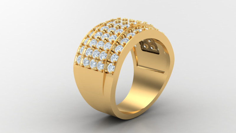 Man Ring Cad File Printing 3D प्रिंट मॉडल .c4d .max .obj .3ds .fbx .stl .blend 