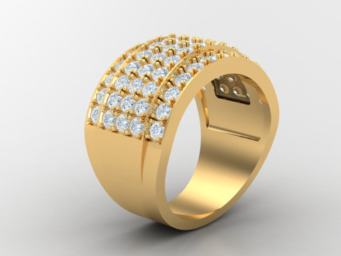 Man Ring Cad File Printing 3D 打印模型