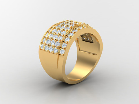 Man Ring Cad File Printing 3D प्रिंट मॉडल