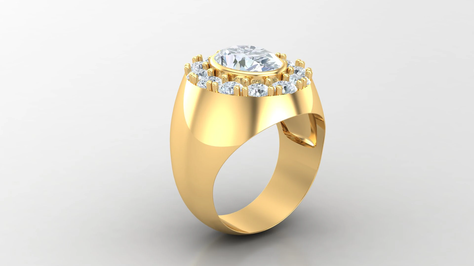 Man Ring Cad File Printing 3D Print Model .c4d .max .obj .3ds .fbx .stl .blend