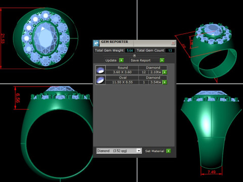 Man Ring Cad File Printing 3D-printmodel