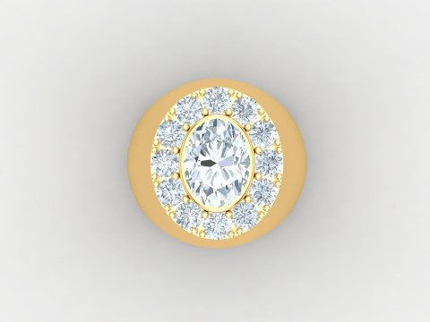 Man Ring Cad File Printing 3D-printmodel