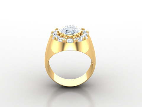 Man Ring Cad File Printing 3D-printmodel