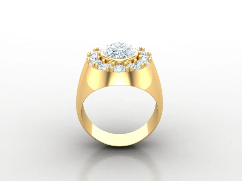 Man Ring Cad File Printing 3D Print Model