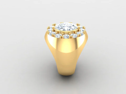 Man Ring Cad File Printing 3D Print Model