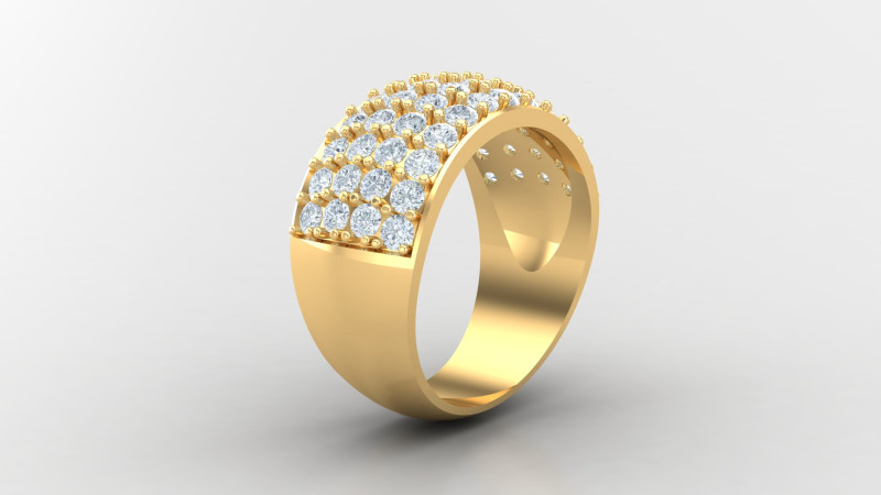 Man Ring Cad File Printing 3D Druckmodell .c4d .max .obj .3ds .fbx .stl .blend