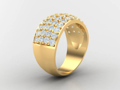 Man Ring Cad File Printing 3D Print Model