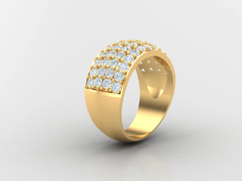 Man Ring Cad File Printing 3D Print Model