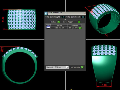 Man Ring Cad File Printing 3D-printmodel