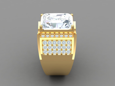 Man Ring Cad File Printing 3D Принт Модель