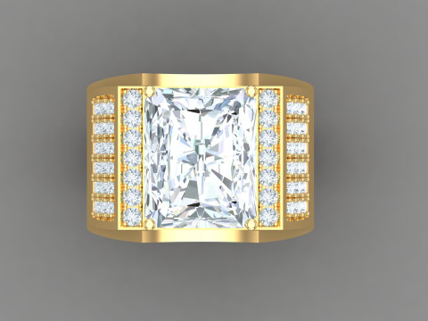 Man Ring Cad File Printing 3D Принт Модель