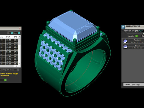 Man Ring Cad File Printing 3D Принт Модель