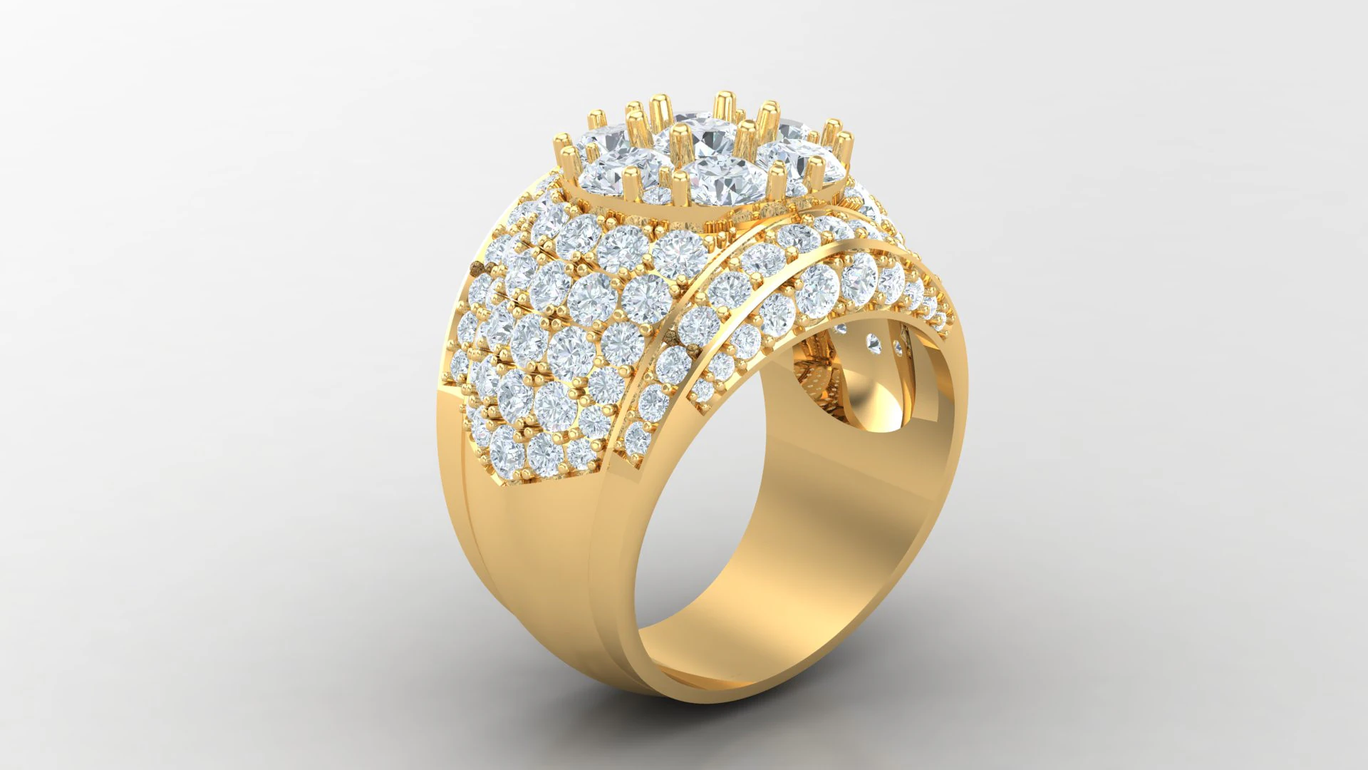 Man Ring Cad File Printing 3D Print Model .c4d .max .obj .3ds .fbx .stl .blend 