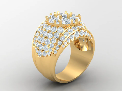 Man Ring Cad File Printing 3D Print Model