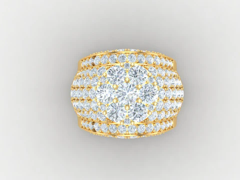 Man Ring Cad File Printing 3D Print Model