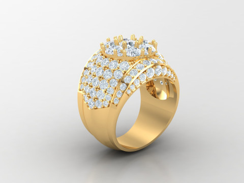 Man Ring Cad File Printing 3D 프린트 모델