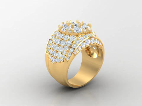 Man Ring Cad File Printing 3D Print Model