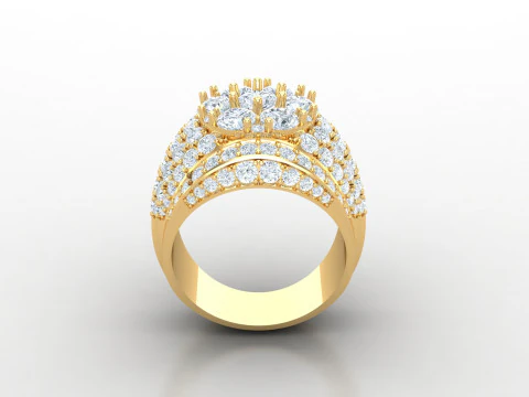 Man Ring Cad File Printing 3D Print Model