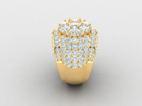 Man Ring Cad File Printing 3D Print Model