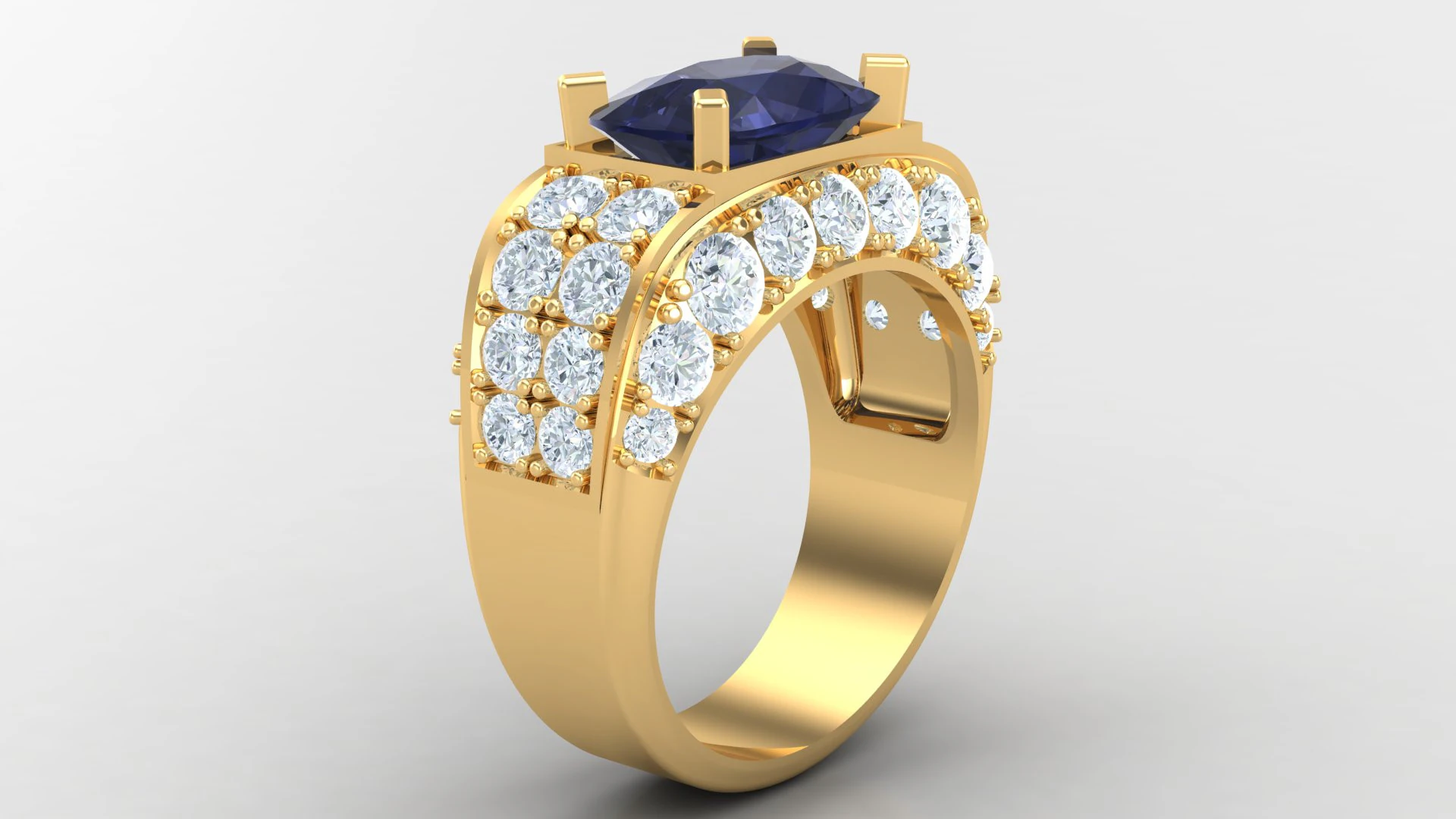 Man Ring Cad File Printing 3D Print Model .c4d .max .obj .3ds .fbx .stl .blend 