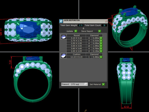 Man Ring Cad File Printing 3D 프린트 모델