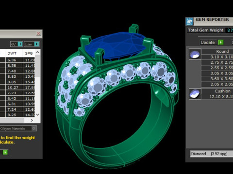 Man Ring Cad File Printing 3D 프린트 모델