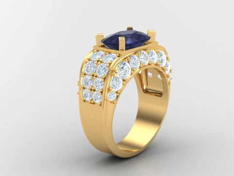 Man Ring Cad File Printing 3D Print Model