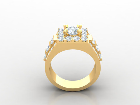 Man Ring Cad File Printing 3D Принт Модель