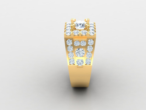Man Ring Cad File Printing 3D Принт Модель