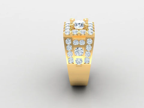 Man Ring Cad File Printing 3D Print Model
