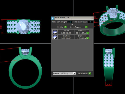 Man Ring Cad File Printing 3D Принт Модель