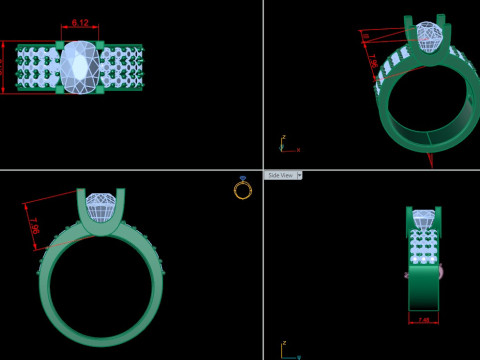 Man Ring Cad File Printing Modèles 3D en vedette
