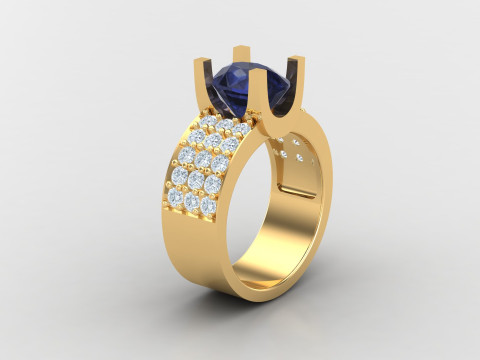 Man Ring Cad File Printing Modèles 3D en vedette