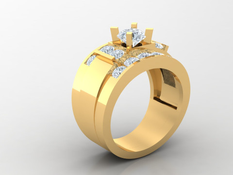 Man Ring Cad File Printing 3D Print Model