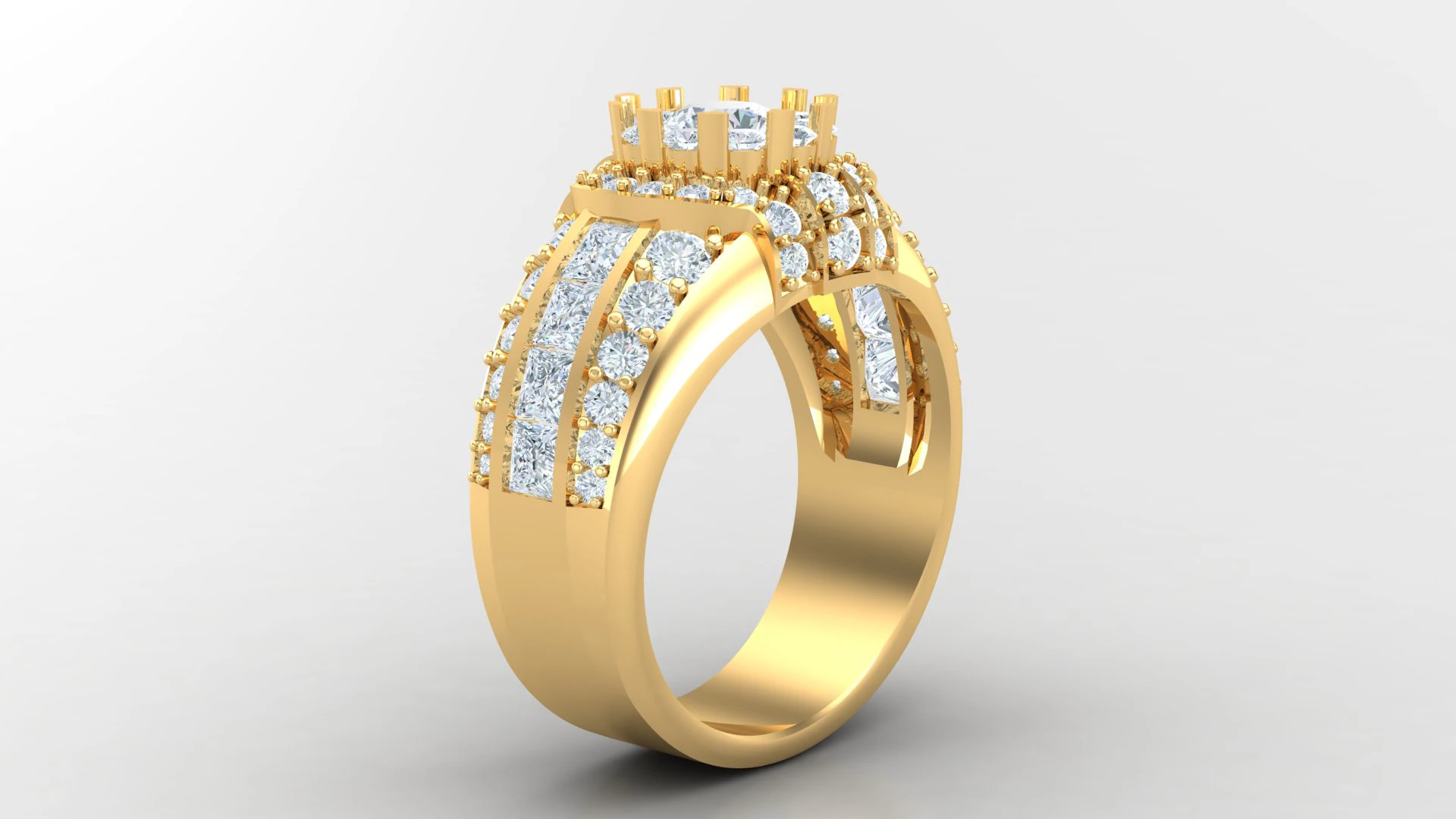 Man Ring Cad File Printing 3D Print Model .c4d .max .obj .3ds .fbx .stl .blend 