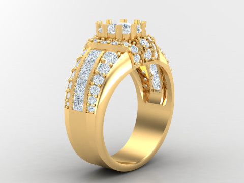 Man Ring Cad File Printing Modèles 3D en vedette